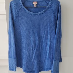 Mossimo Supply Co. Women's Blue Long Sleeve Top